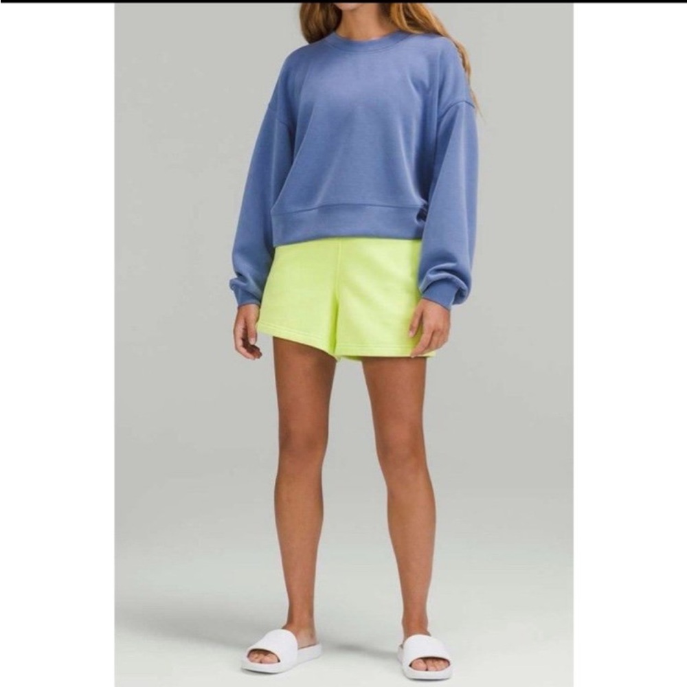 lululemon athletica softstreme cropper sweatshirt